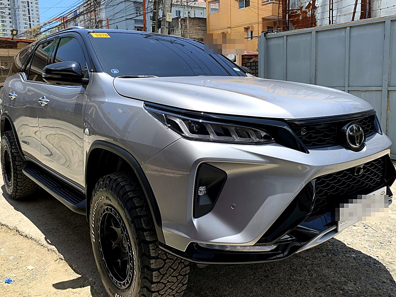 Silver Toyota Fortuner GR-S ceramic coated by LEDWorks
